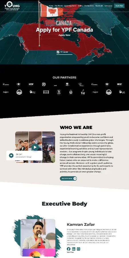 Young Professionals Fellowship Canada website