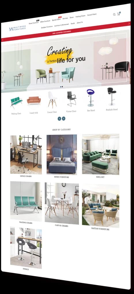 Multi-wod Furniture - Websites project by Devbion